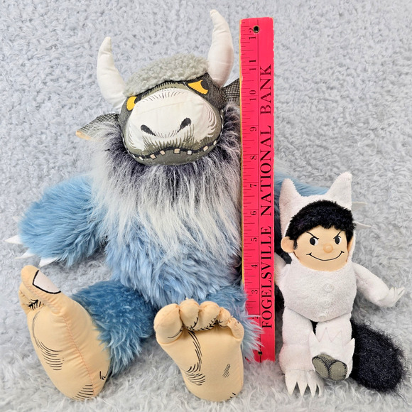 Where the Wild Things Are Plush Lot of 2 Max & Bernard Monster 2008 Warner Bros - Picture 2 of 13